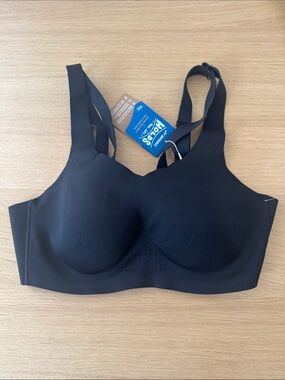NWT Brooks HOLDS ME IN Black Wireless Padded Support Bra